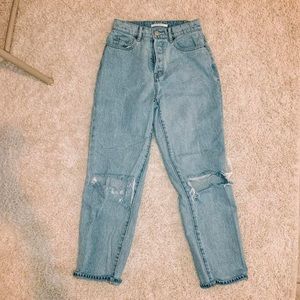 PacSun Distressed High Rise Straight Leg Jeans ✨